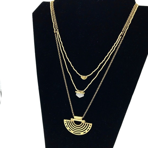 ⭐️BOGO FREE⭐️ NWT LUCKY $39 Antique Gold w/semi precious accents - Picture 4 of 7